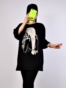 تیشرت لش(دختر گیسو بافت مرواریدی)