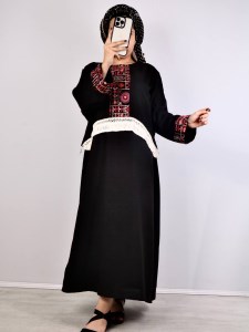 ست دو تیکه (سارافون+کراپ پایین ریش)