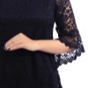 شومیز دانتل (آستین شمشیری)(مشکی سایز1)