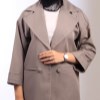 طوسی-کت بزایاق (2جیب نما-آستین پاکتی-2دکمه)