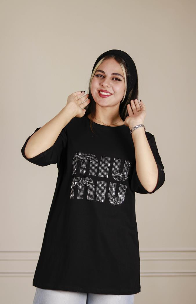 تیشرت پنبه لش نگینی